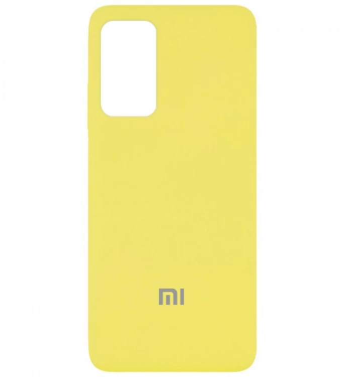 Накладка Silicone Case Logo для XiaoMi Redmi 10, Жёлтая