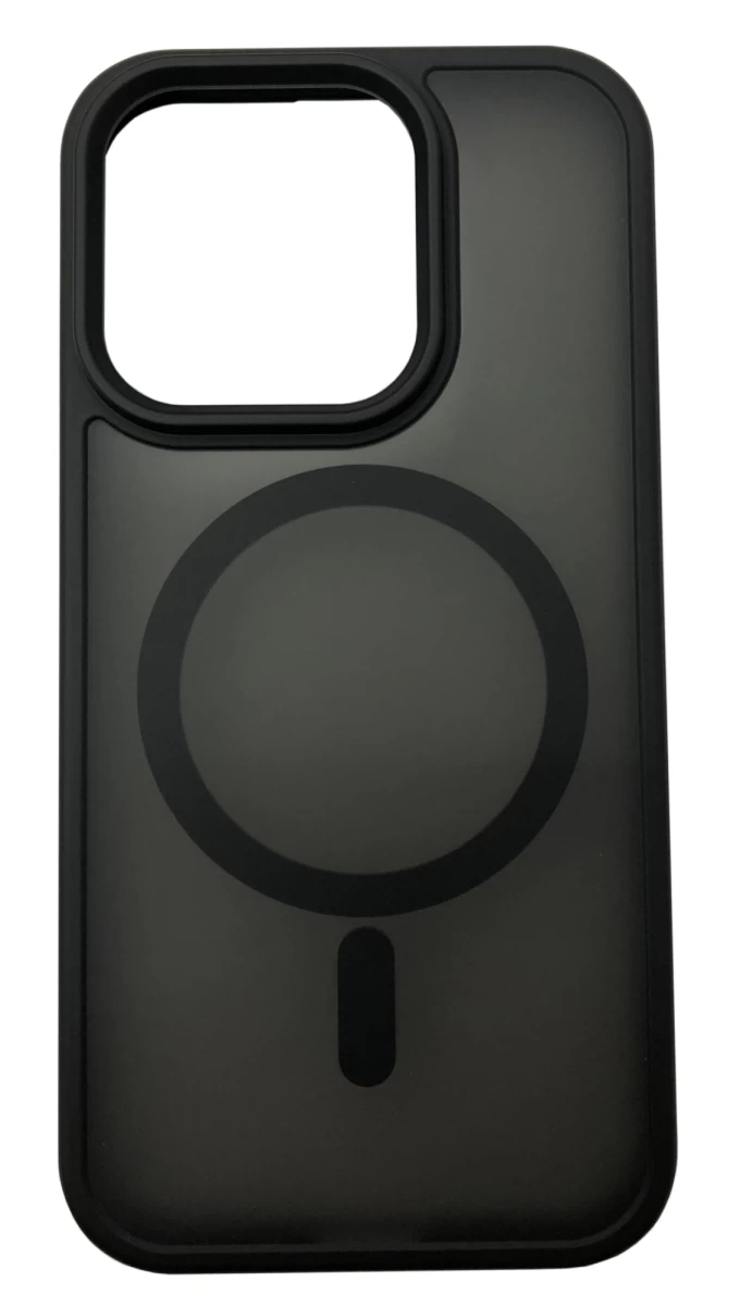 Накладка Crust MagSafe для iPhone 15 Pro Max, Чёрная