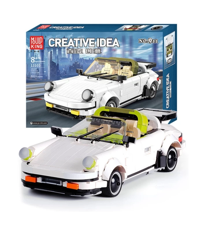 Конструктор Mould King Creative Idea 13103. Porsche 911 Roadster, 882 детали