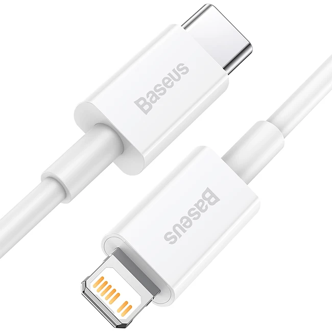Кабель Baseus Superior Series Fast Charging Data Cable Type-C to iP PD 20W 1m, Белый (CATLYS-A02)