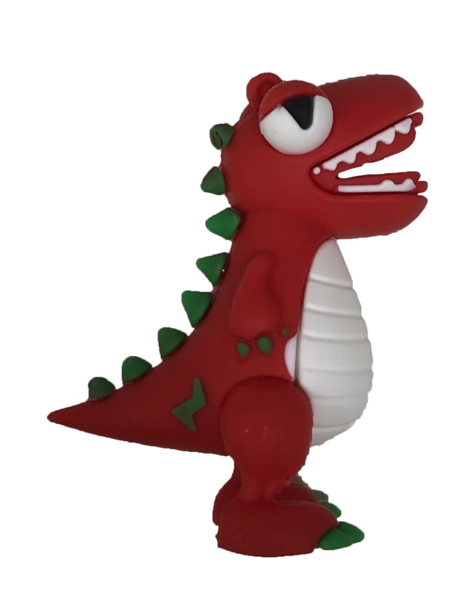 Брелок OStock Design Hero Silicone (Dinosaur), Красный
