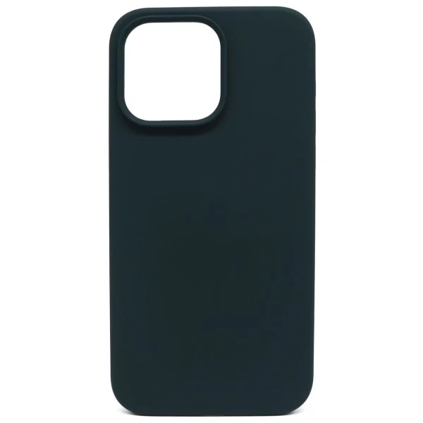 Накладка Silicone Case для iPhone 15 Pro Max, Тёмно-зелёная