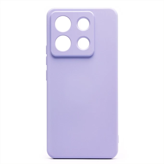 Накладка Silicone Case для Redmi Note 13 Pro, Светло-фиолетовая