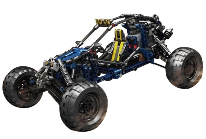 Конструктор Mould King Models 18018. Racing Buggy RC, 515 деталей, пульт ДУ, двигатель, синий