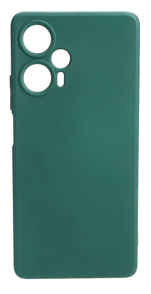 Накладка Silicone Case Logo для Poco F5/Redmi Note 12 Turbo, Тёмно-зелёная