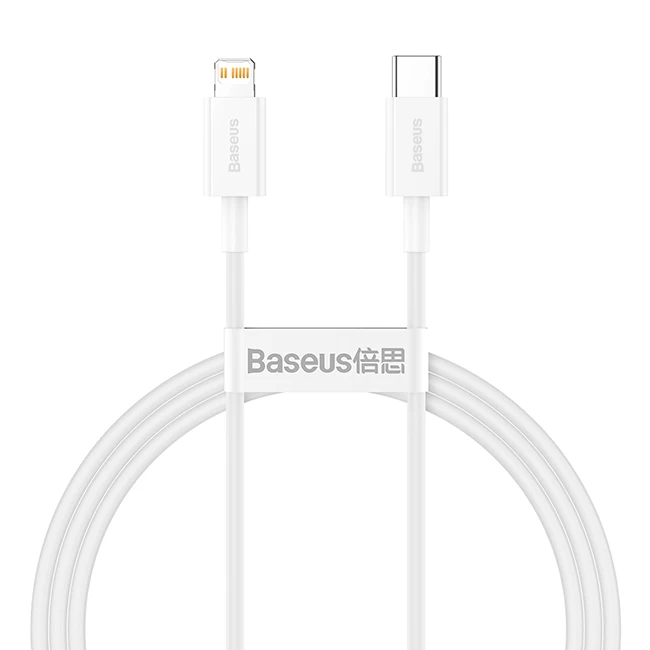 Кабель Baseus Superior Series Fast Charging Data Cable Type-C to iP PD 20W 1m, Белый (CATLYS-A02)