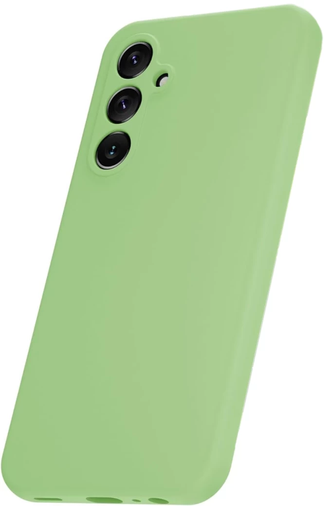 Накладка Silicone Case Logo для Samsung Galaxy A15 4G/5G, Светло-зелёная