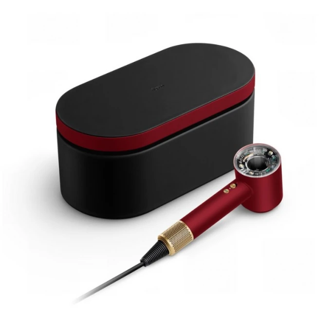 Фен Dyson Supersonic Nural HD16, Red velvet/Gold (Подарочный кейс для хранения)