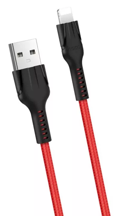 Кабель Hoco U31 Benay Lightning to USB 1m, Красный