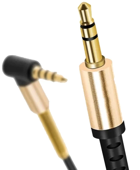 Кабель AUX Hoco Audio cable UPA02 1M, Чёрный