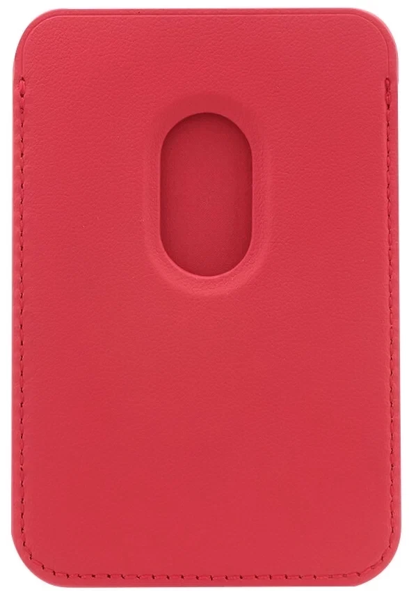 Чехол-бумажник Leather Wallet MagSafe для iPhone, Red