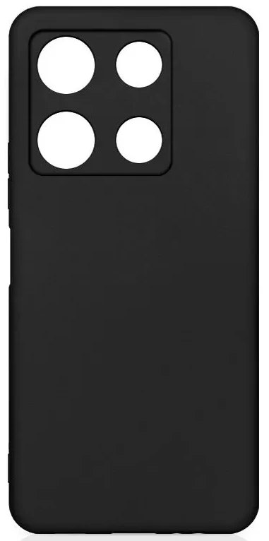 Накладка Silicone Case Logo для Infinix Note 30, Чёрная