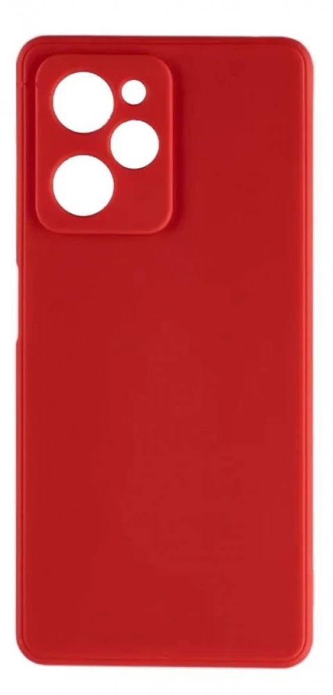 Накладка Silicone Case Logo для Poco X5 Pro 5G, Красная