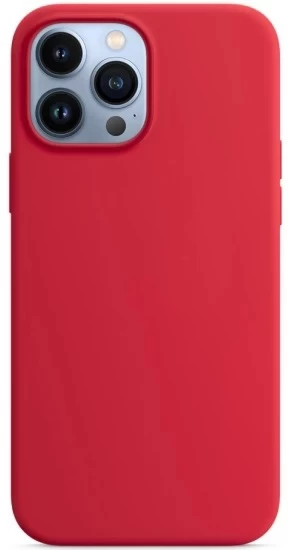 Накладка Silicone Case для iPhone 13 Pro Max, Красная
