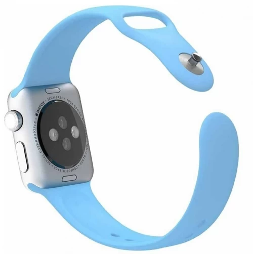 Ремешок для Apple Watch 38/40/41 мм силикон, Голубой