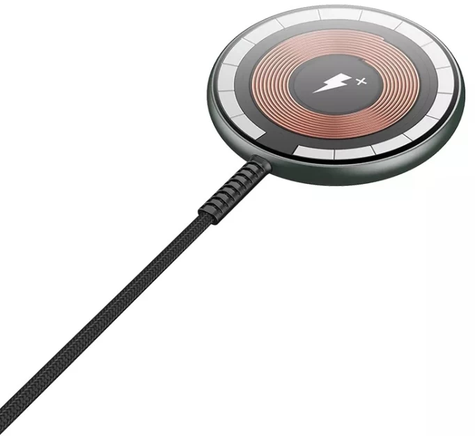 Беспроводное зарядное устройство Wiwu Magnetic Wireless Charger M14, Чёрное