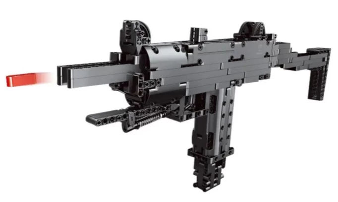 Конструктор Mould King Weapon 14006. Пистолет-пулемет Mini Uzi, 796 деталей.