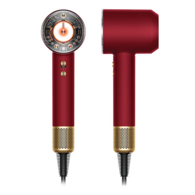 Фен Dyson Supersonic Nural HD16, Red velvet/Gold (Подарочный кейс для хранения)
