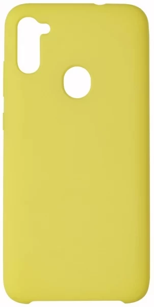 Накладка Silicone Case для Samsung Galaxy M11, Жёлтая