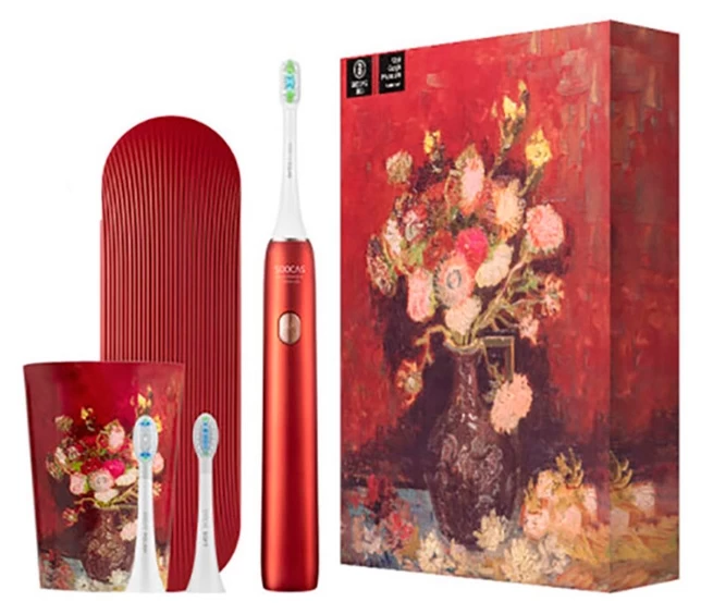 Электрическая зубная щетка Soocas Toothbrush X3U Van Gogh Museum Design, Красная
