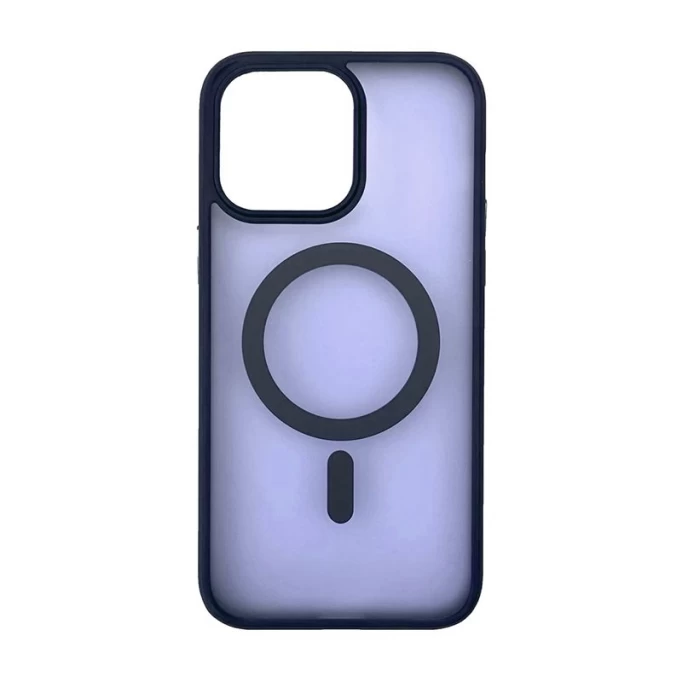 Накладка Dark Frame With MagSafe для iPhone 14 Pro, Синяя