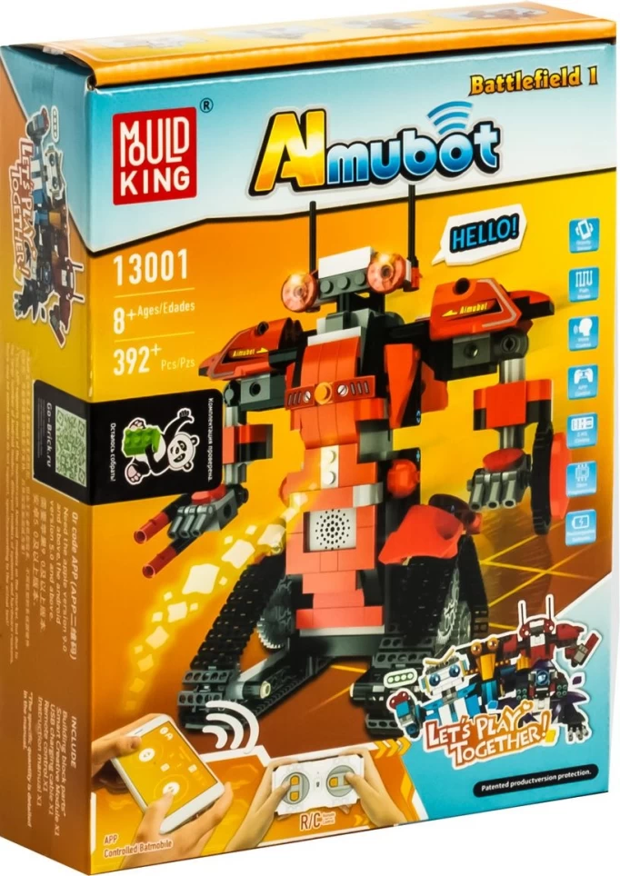 Конструктор Mould King Smart (Almubot) (13001) Робот, 390 деталей, пульт ДУ, двигатель