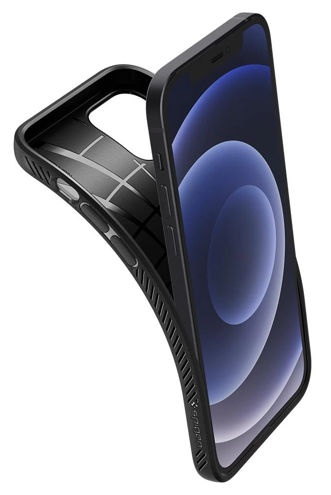 Чехол Spigen Liquid Air для iPhone 12 Pro Max, Матовый чёрный (ACS01617)