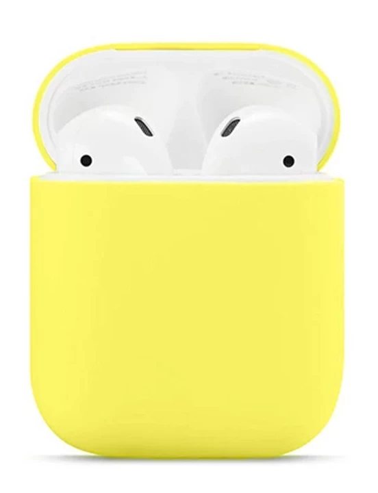 Чехол Silicone Case для наушников AirPods, Shiny Yellow