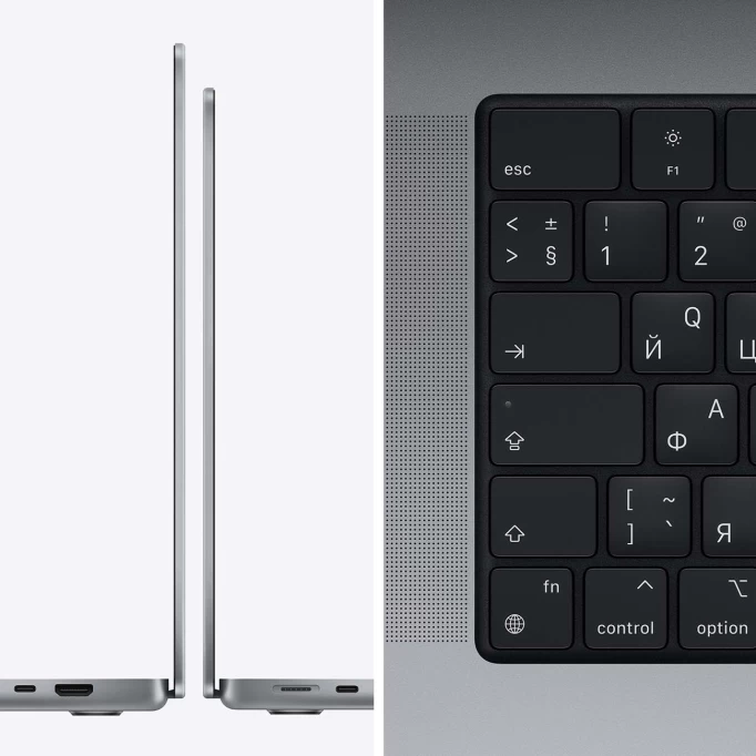 Apple MacBook Pro 16" (2021) 1Tb Space Gray (MK193RU/A) (M1 Pro 10C CPU, 16 ГБ, 1 ТБ SSD, Touch ID)