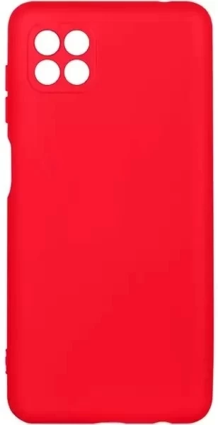 Накладка Silicone Case Logo для Samsung Galaxy A22S, Красная