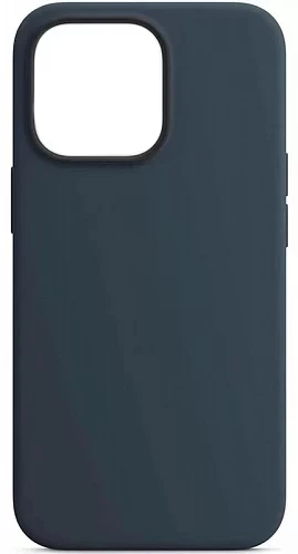 Накладка Silicone Case для iPhone 15 Pro Max, Тёмно-синяя
