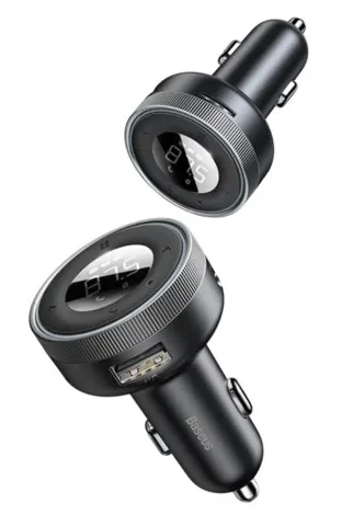Автомобильное зарядное устройство Baseus Enjoy Car Wireless MP3 Charger 2хUSB, Чёрное (CCLH-01)