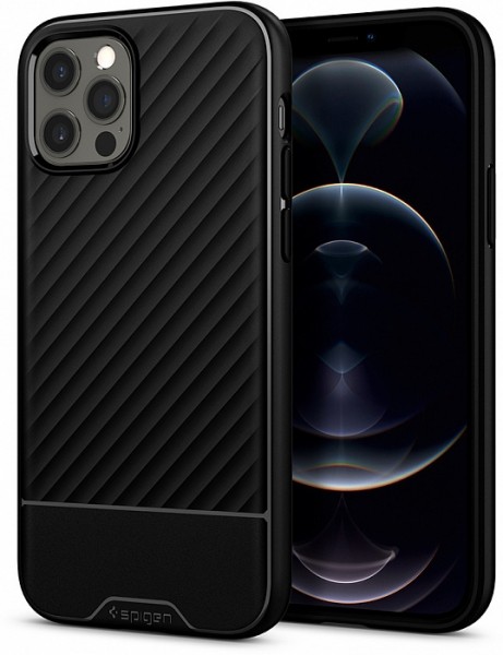 Чехол Spigen Core Armor для iPhone 12 Pro, Чёрный (ACS01515)