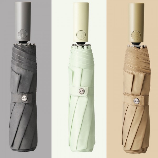 Зонт XiaoMi Mijia Smart Mechanical Anti-rebound Automatic Umbrella, Зелёный