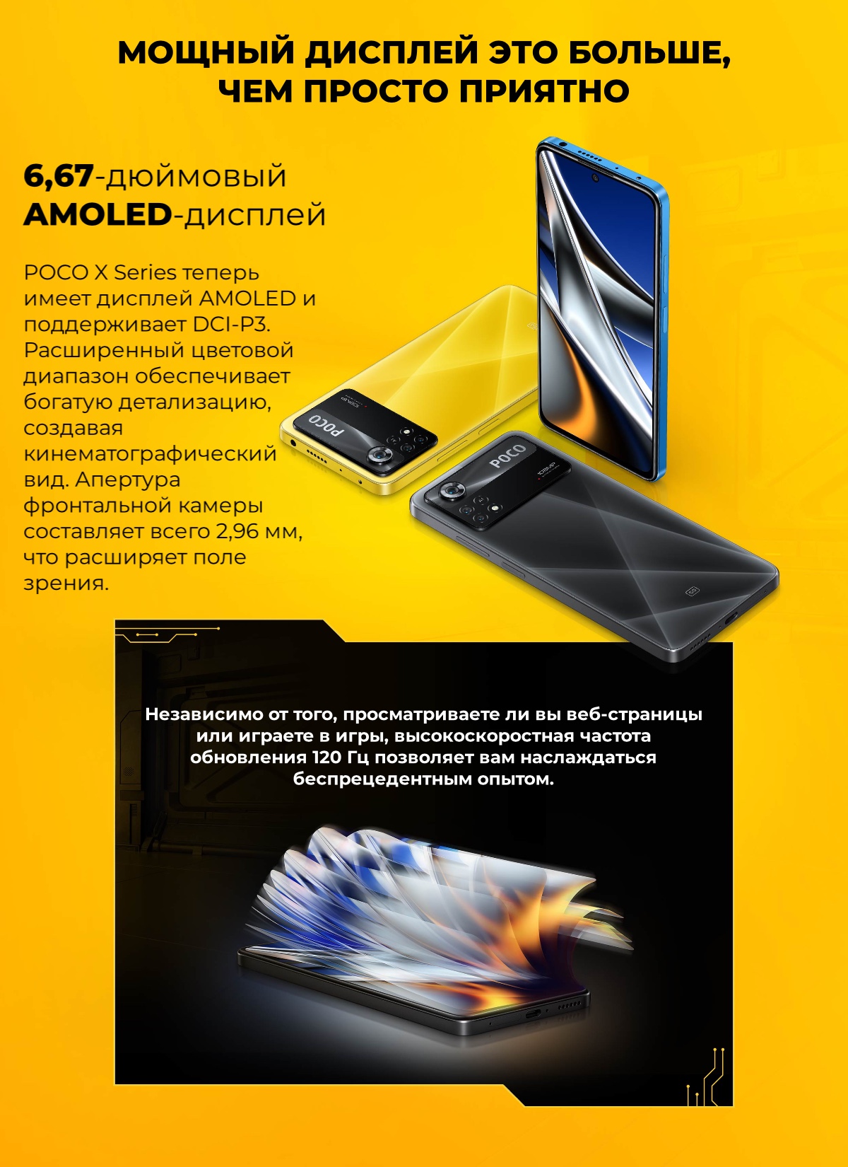 Смартфон XiaoMi Poco X4 Pro 5G 6/128Gb Laser Black Global
