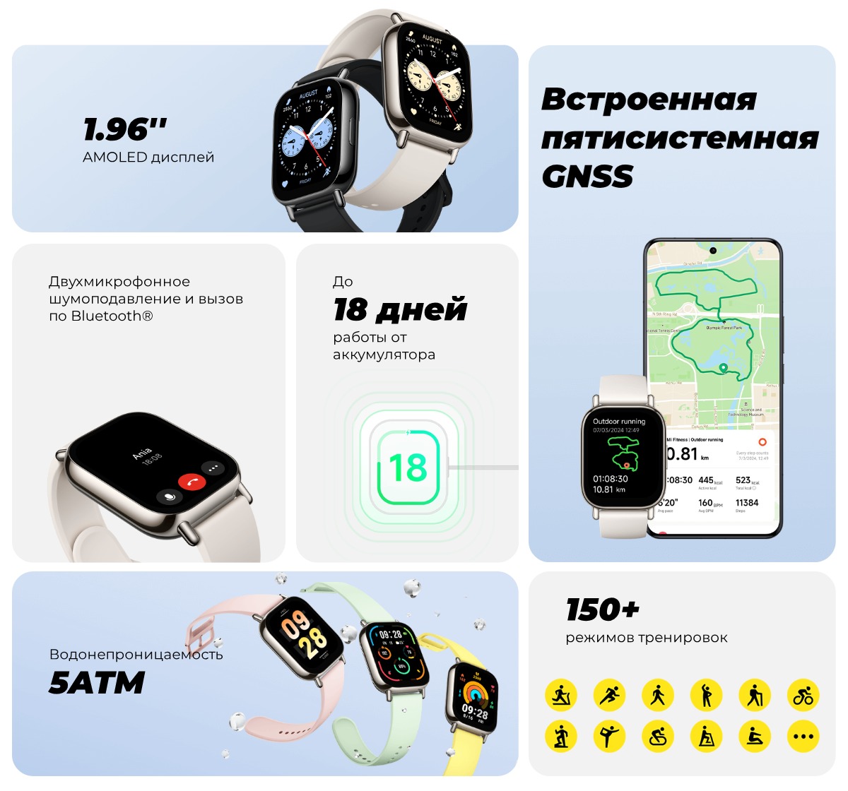 Купить умные часы Redmi Watch 5 Lite в цвете Light Gold BHR8791GL в ...