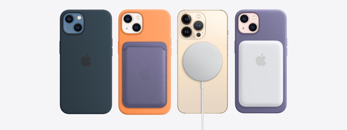 Чехол Silicone Case With MagSafe для iPhone 13, Blue Fog