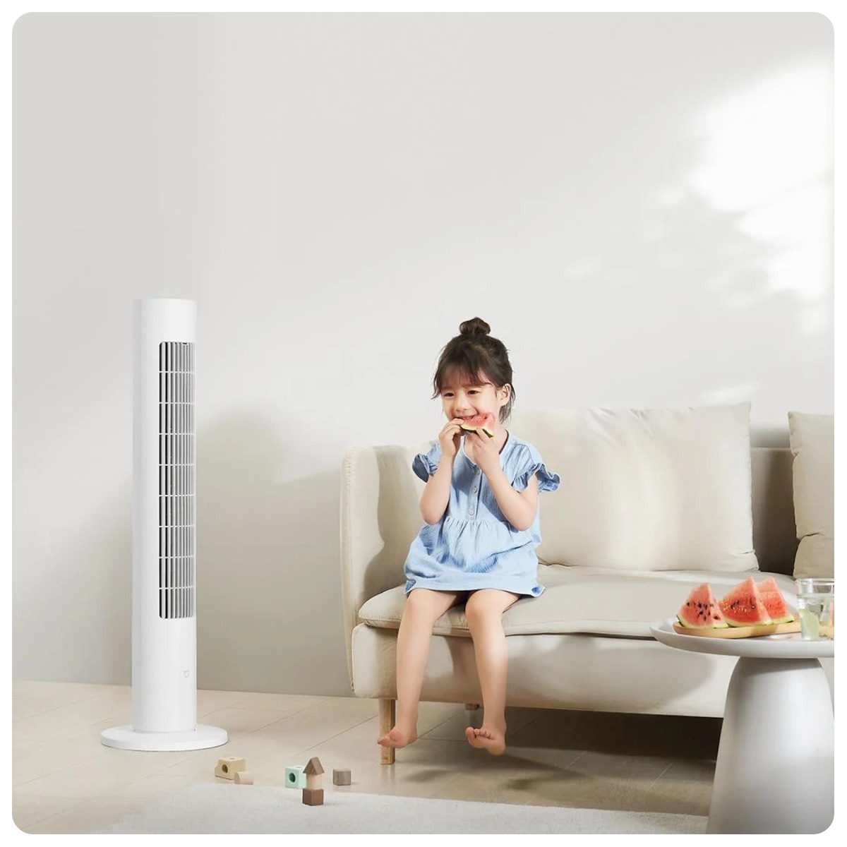 Купить белый напольный вентилятор Mijia DC Inverter Tower Fan 2 в ...