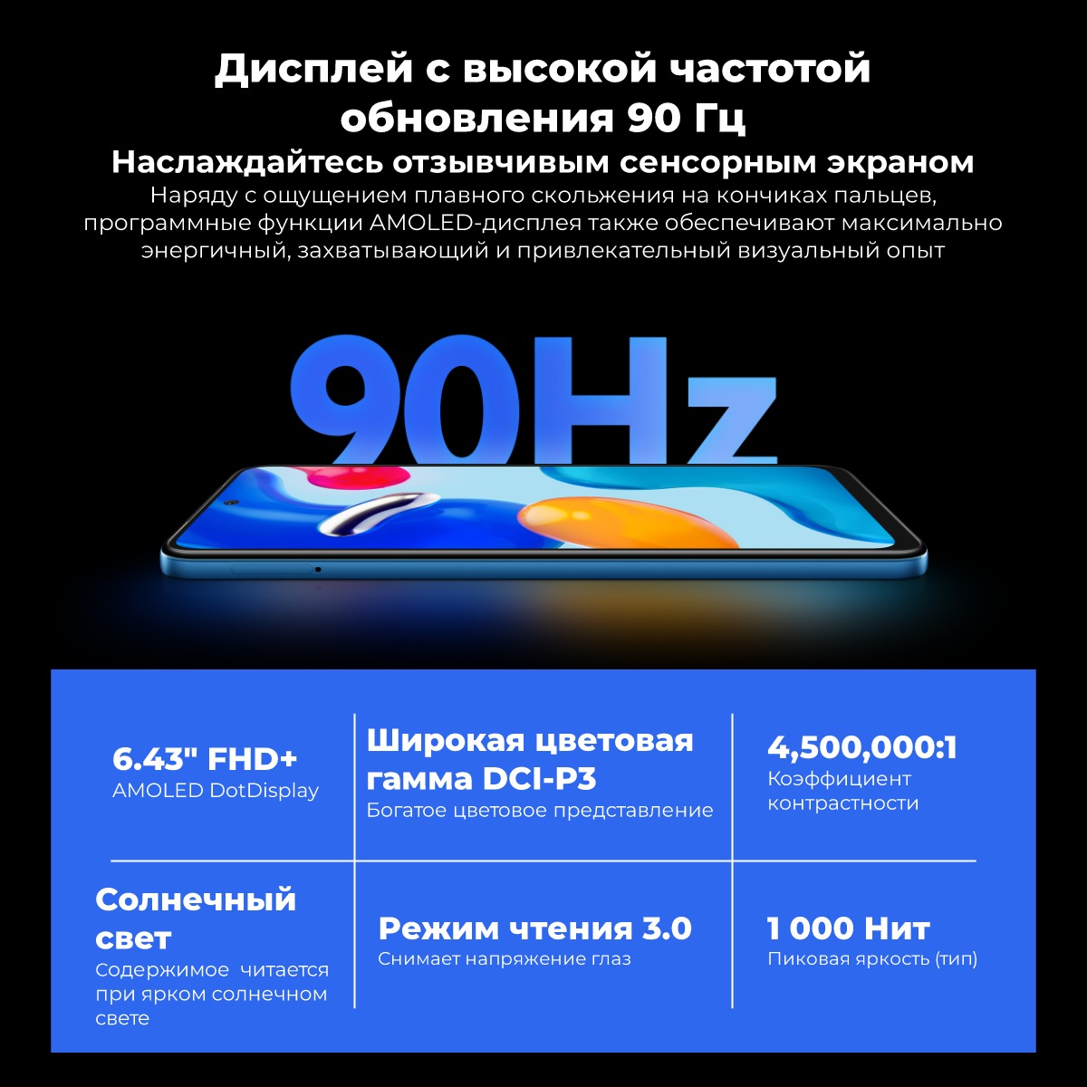 Смартфон Redmi Note 11S NFC 8/128Gb Blue Global