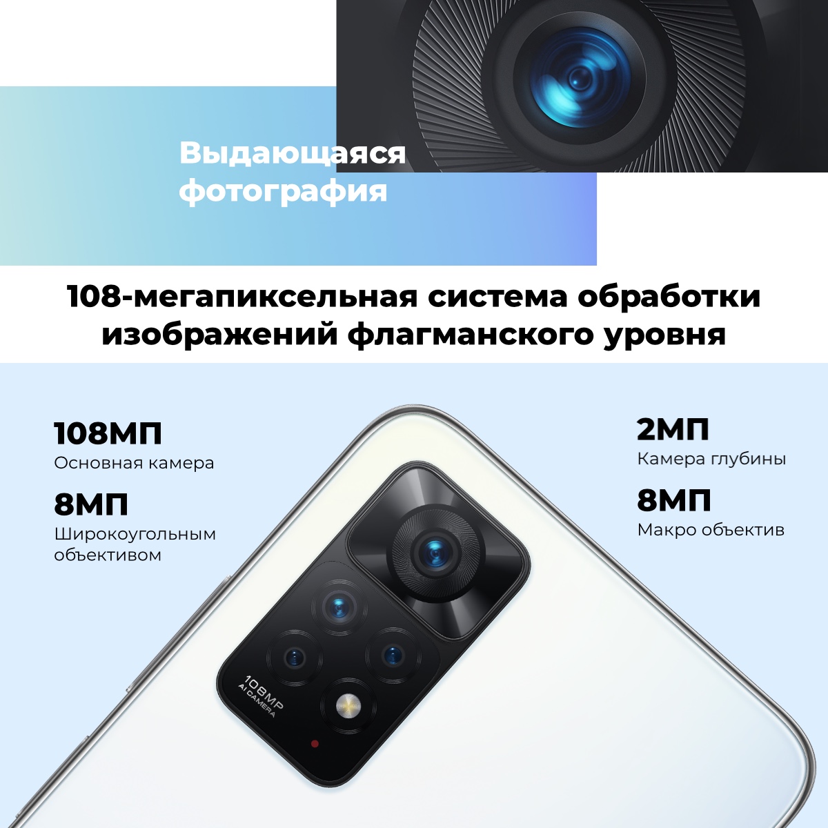 Смартфон Redmi Note 11 Pro 6/128Gb Polar White Global